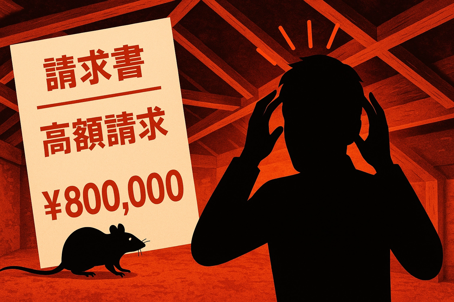 害虫駆除ぼったくり請求書