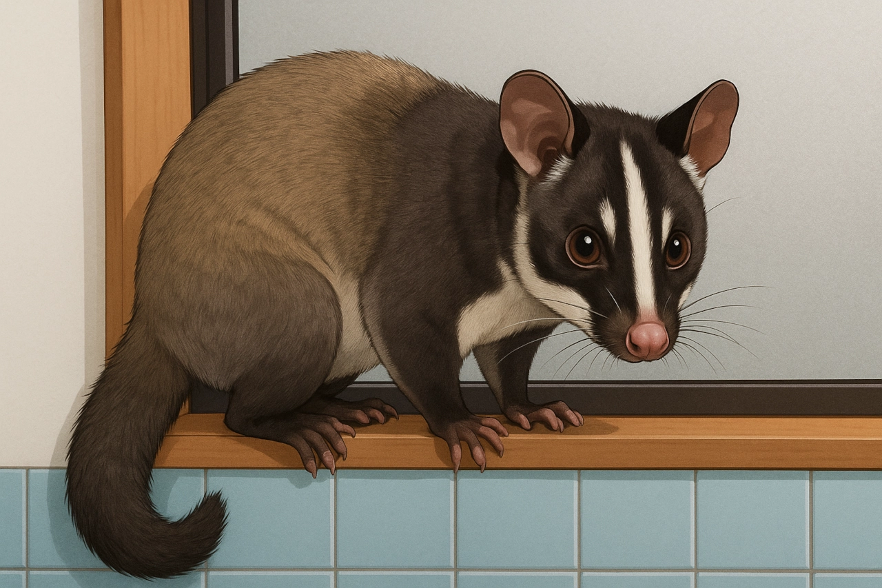 ハクビシン(イラスト)